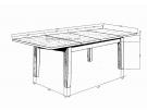 Frejus extension table 2.7 m